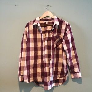 **3/$15 SALE!!** Purple Button Down Top